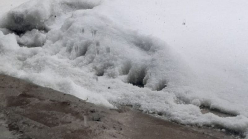 La tormenta llegó con granizo a El Rodeo