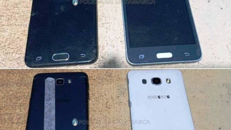 Arrestan a dos sospechosos con dos celulares de dudosa procedencia