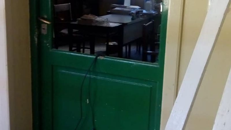 Robaron en una escuela de Belén