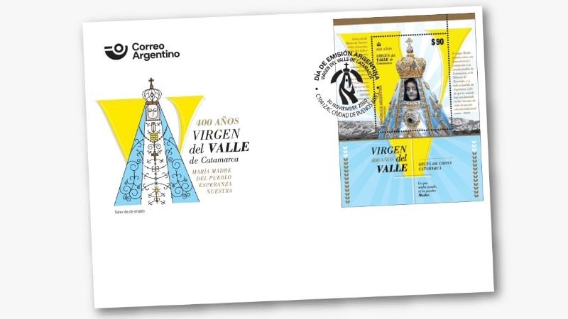 Lanzan sello postal con la imagen de la Virgen del Valle