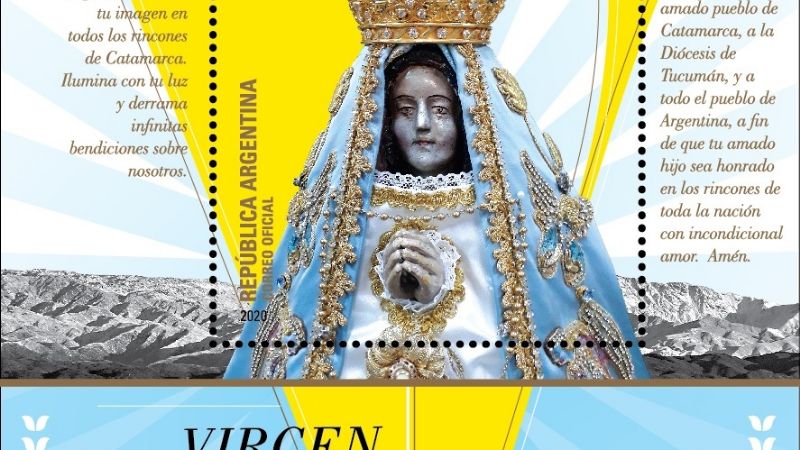 Lanzan sello postal con la imagen de la Virgen del Valle