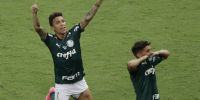 BRULO LOPES entró para darl el gol del triunfo y el título al Palmeiras.