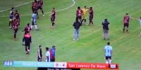 FINAL CON GOLEADA 4 A 0. (Captura de la trasmisión de Radio Valle Viejo).