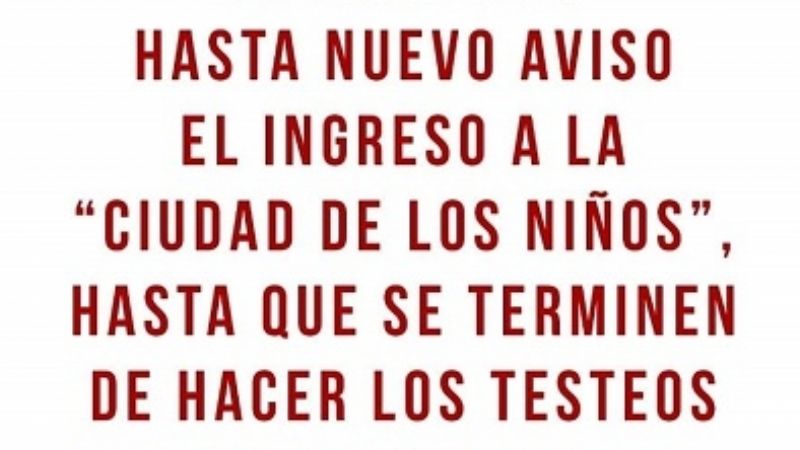 Cierran temporariamente ingreso a la "Ciudad de los Niños"...