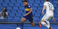 SALVIO tuvo la jugada más clara para Boca, pero luego se diluyó. 