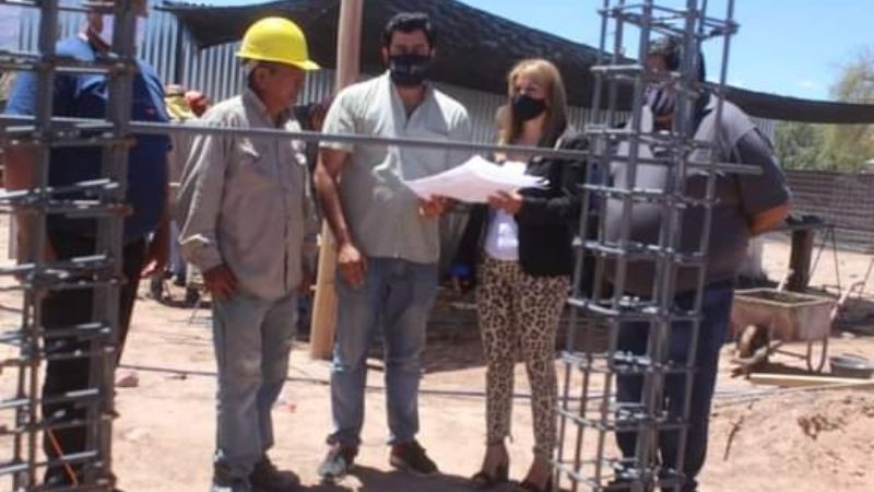 Paulón recorrió obras en Fiambalá