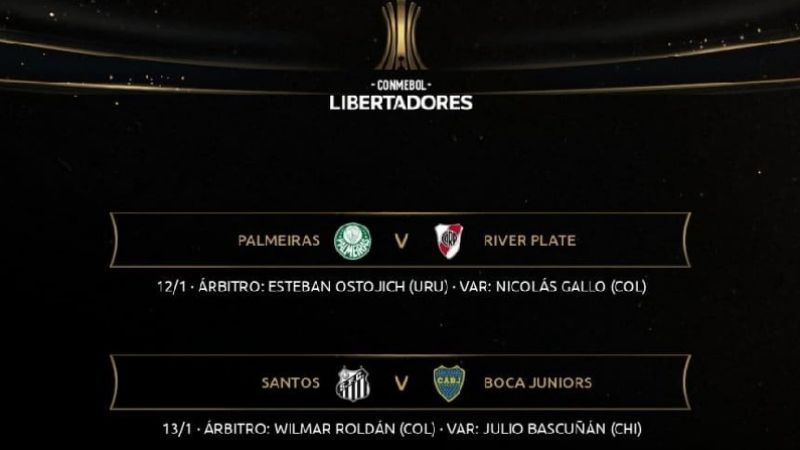 Roldán y Ostojich, árbitros para Boca y River en la Libertadores