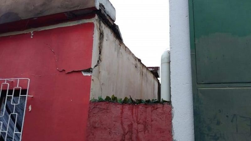 Lavalle: cayó el techo de una vivienda