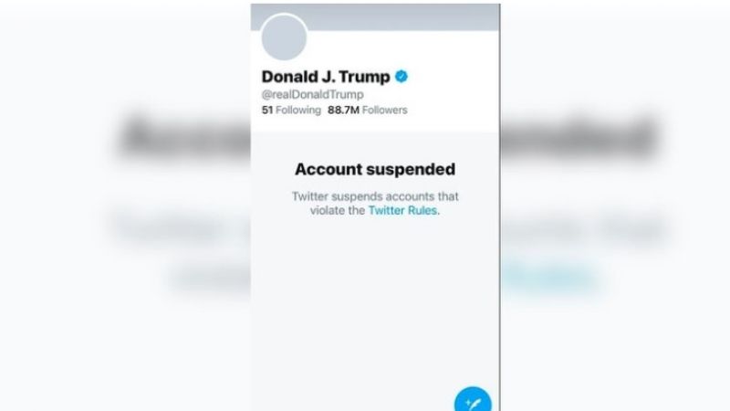 Twitter suspendió permanentemente la cuenta de Donald Trump