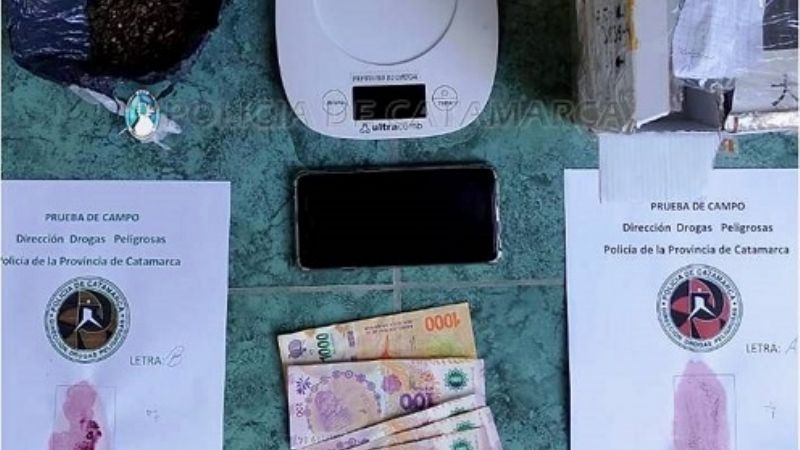 Secuestran 23 gramos de marihuana y detienen a un hombre en Belén