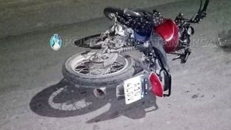 Motociclista lesionado