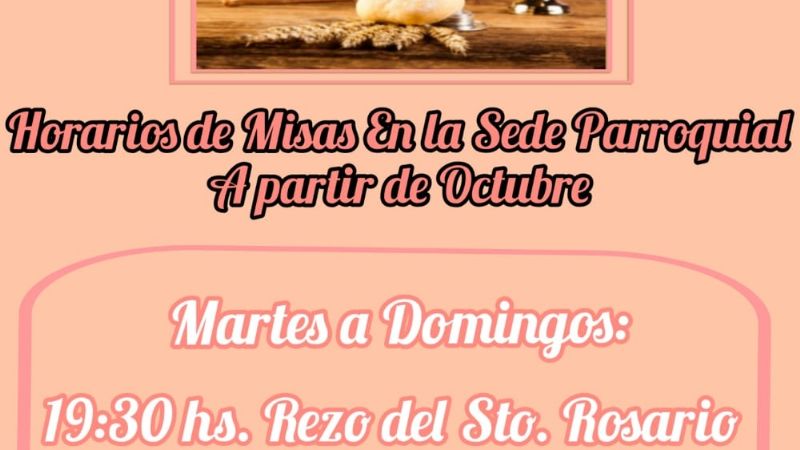 Cambian horario de Misas en Jesús Niño