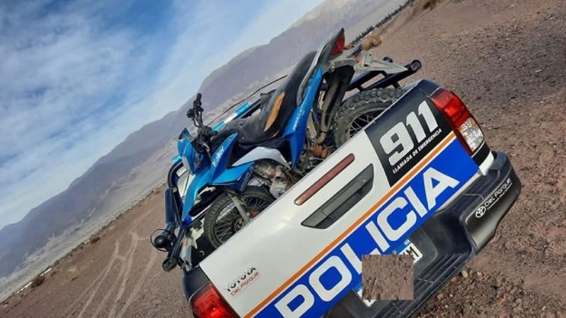 Fiambalá: encuentran abandonada una moto robada