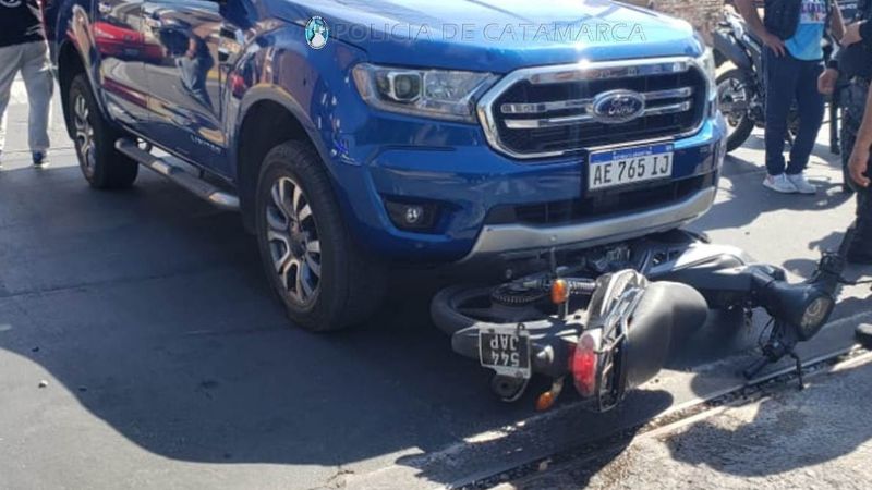 Choque en esquina céntrica