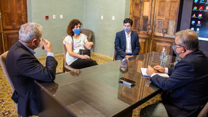 Jalil recibió a la nueva administradora de Aduanas Tinogasta