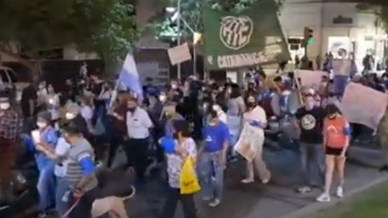 Se manifestaron trabajadores del Malbrán