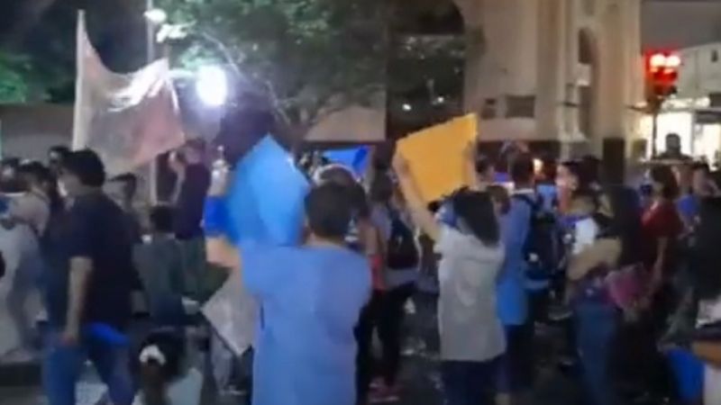 Se manifestaron trabajadores del Malbrán