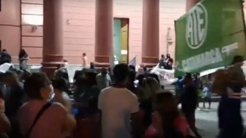 Se manifestaron trabajadores del Malbrán