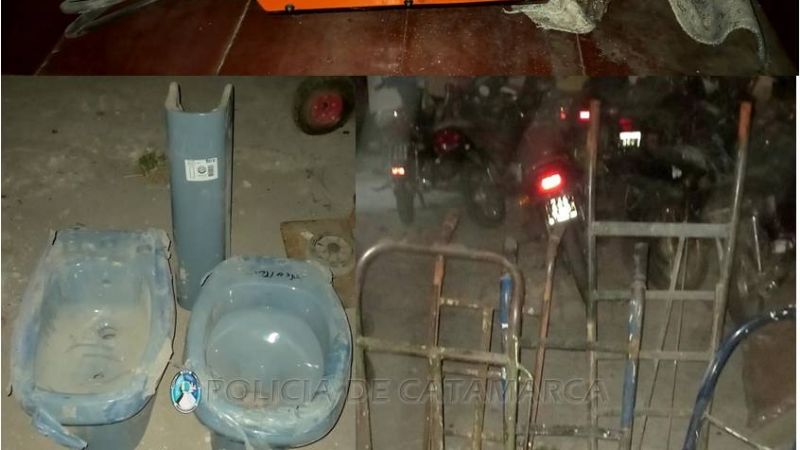 Recuperan varios elementos robados