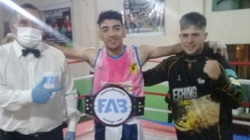 Zacarías Oliva, el hijo de “Buyú”, con cinturón Interprovincial