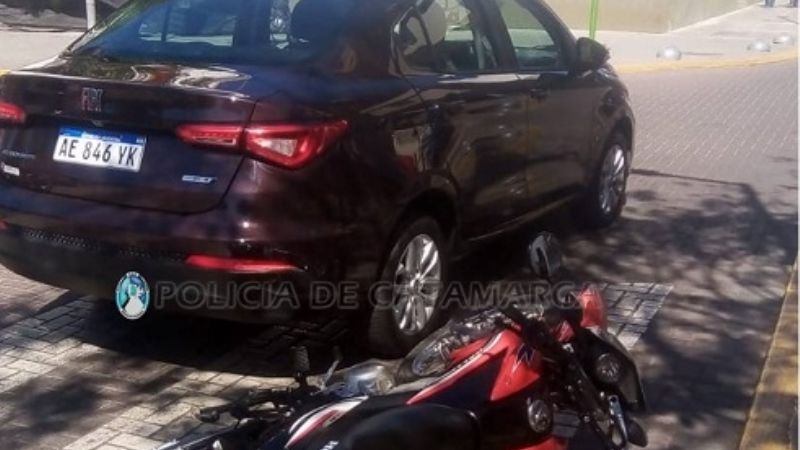 Accidente en pleno centro