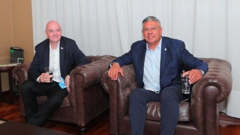 Infantino, presidente de FIFA, visita la Argentina
