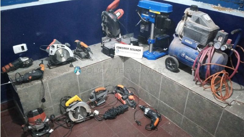 Esclarecen el robo en una carpintería del centro