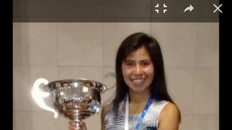 La santamariana Nadine Vilca, Campeona Argentina, en 1500 Mts.