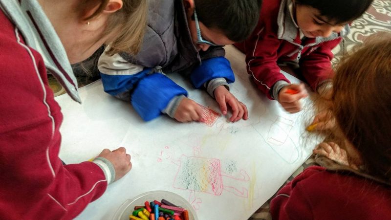 Taller de Collage para chicos en el Museo Laureano Brizuela