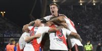 EL FESTEJO de River frente a Talleres, en Córdoba, que le abre la gran chance del título en la Liga Profesional.