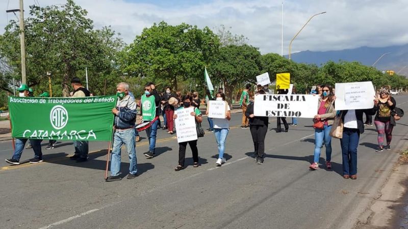 Nueva movilización de trabajadores de Fiscalía de Estado