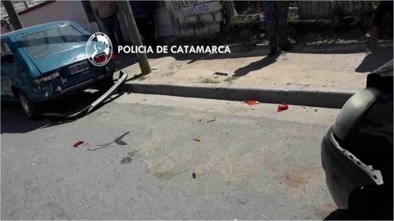 Tres rodados involucrados en un choque en cadena