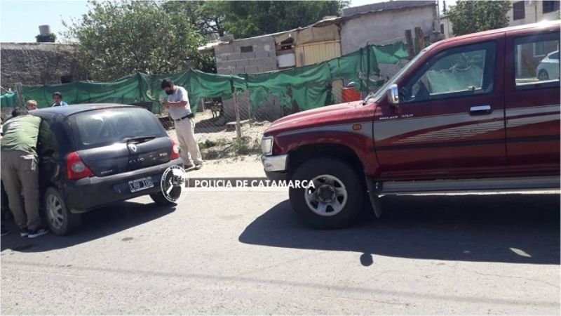 Tres rodados involucrados en un choque en cadena