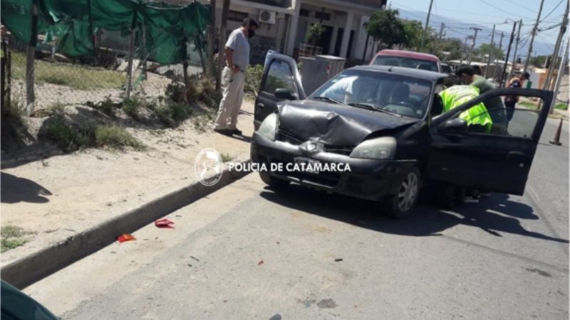 Tres rodados involucrados en un choque en cadena