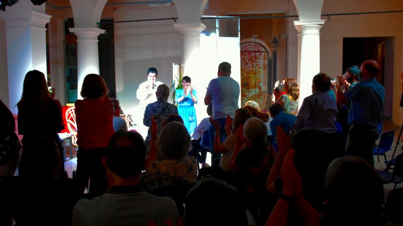 El público acompañó la puesta en escena de “Juan Alfonso, el sentidor”