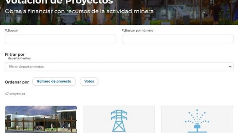 Se abrió la votación para la selección de obras con fondos mineros
