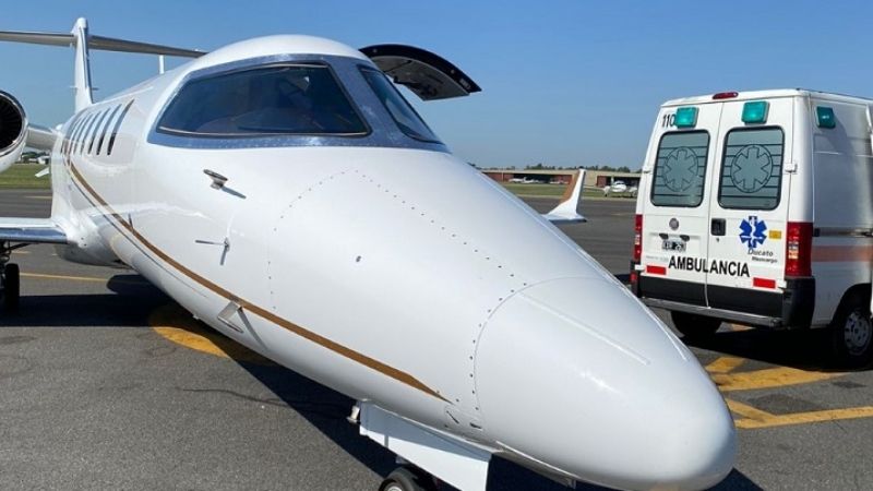 Realizan el traslado sanitario de una pequeña de 4 meses