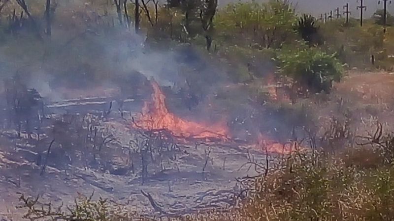 Catamarca vivió un verdadero infierno con fuego, viento y más de 40°