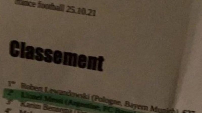 Filtran supuesto ganador del Balón de Oro, y no es Messi