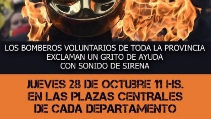 Bomberos voluntarios salen a las calles: “No damos más”