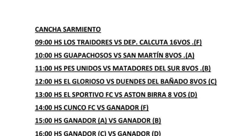 8vos. de final en la Liga de Fútbol Amaeur
