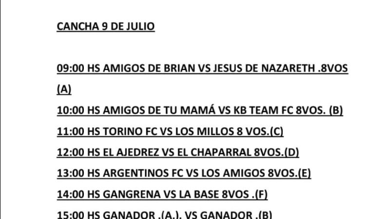8vos. de final en la Liga de Fútbol Amaeur
