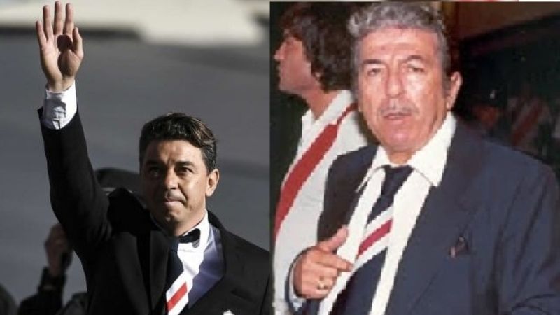 El homenaje de Gallardo con la corbata de Labruna