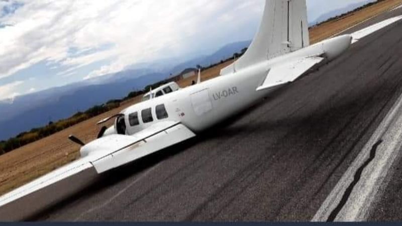 Increible aterrizaje en el aeropuerto Felipe Varela