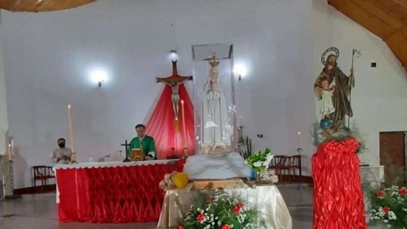 La Virgen de Fátima en la parroquia San José Obrero