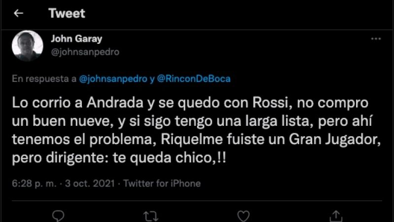 Las redes boquenses le “cayeron” a Riquelme