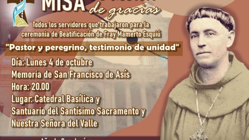 Misa de acción de gracias de los servidores