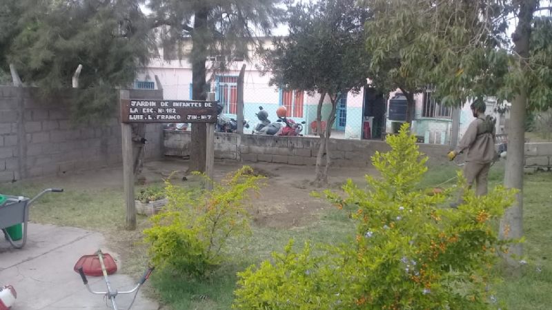 Continúan los trabajos e intervenciones en escuelas