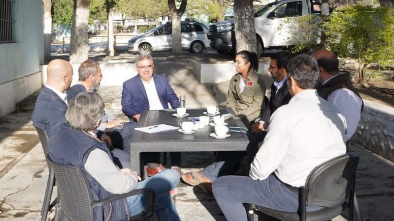 Jalil se reunió con directivos de las empresas de servicios públicos