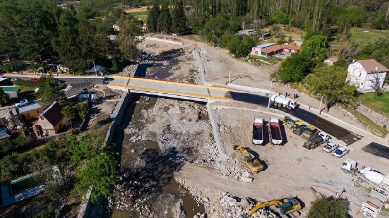 Inauguraron el nuevo puente en El Rodeo